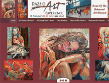 Tablet Screenshot of dazzioartexperience.com